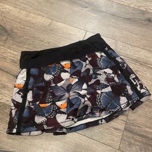 Butterfly Lululemon Pace Rival Tennnis Skirt